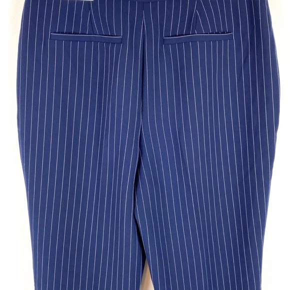 🔴REDUCED‼️💥EUC💥 Chico's Navy Striped Ankle Pants - Size 0 (US standard Size 4)✨ - Picture 4 of 15